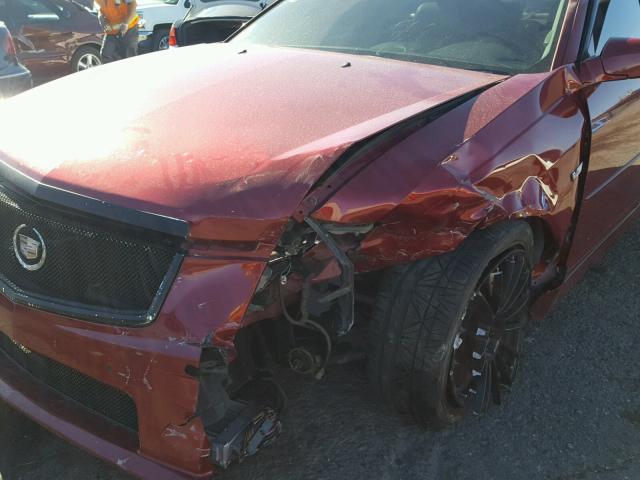 1G6DN56S950186270 - 2005 CADILLAC CTS-V RED photo 9