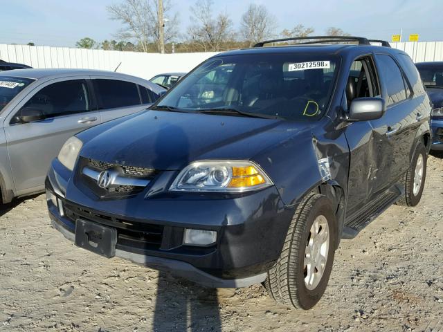 2HNYD18956H542371 - 2006 ACURA MDX TOURIN CHARCOAL photo 2