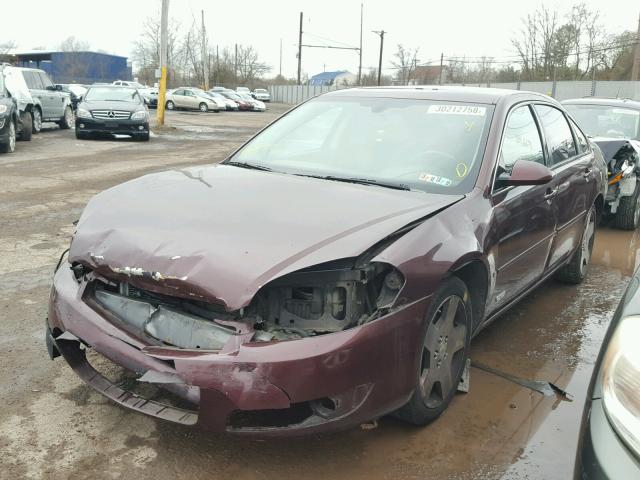 2G1WD58C269224436 - 2006 CHEVROLET IMPALA SUP 勃艮第红 照片 2