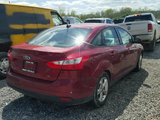 1FADP3F2XEL112341 - 2014 FORD FOCUS SE RED photo 4