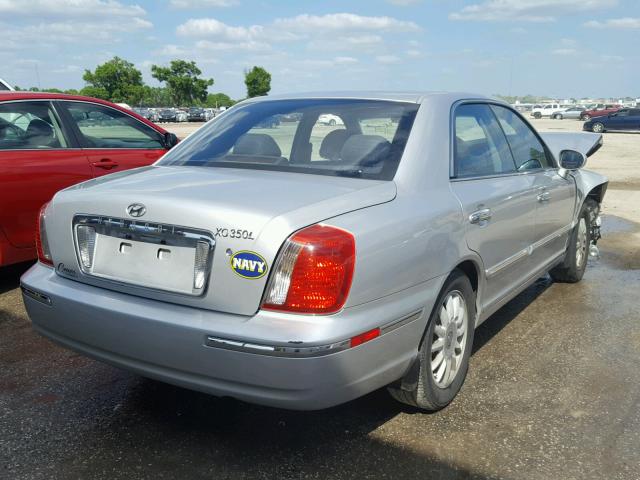 KMHFU45E85A410083 - 2005 HYUNDAI XG 350 SILVER photo 4