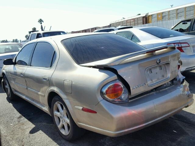 JN1DA31D82T402631 - 2002 NISSAN MAXIMA GLE BEIGE photo 3