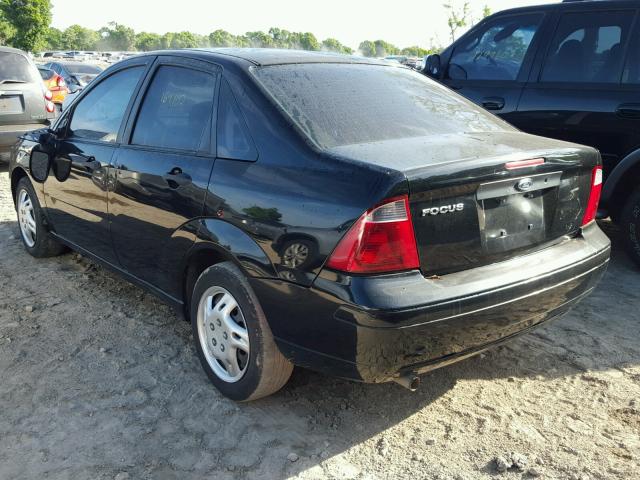 1FAFP34N37W356937 - 2007 FORD FOCUS ZX4 BLACK photo 3