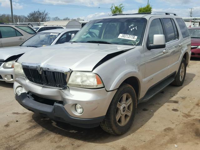 5LMEU88H33ZJ34495 - 2003 LINCOLN AVIATOR SILVER photo 2