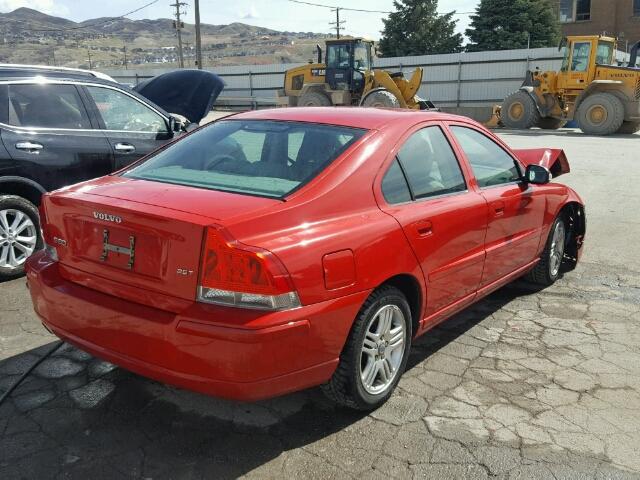 YV1RS592072611299 - 2007 VOLVO S60 2.5T RED photo 4