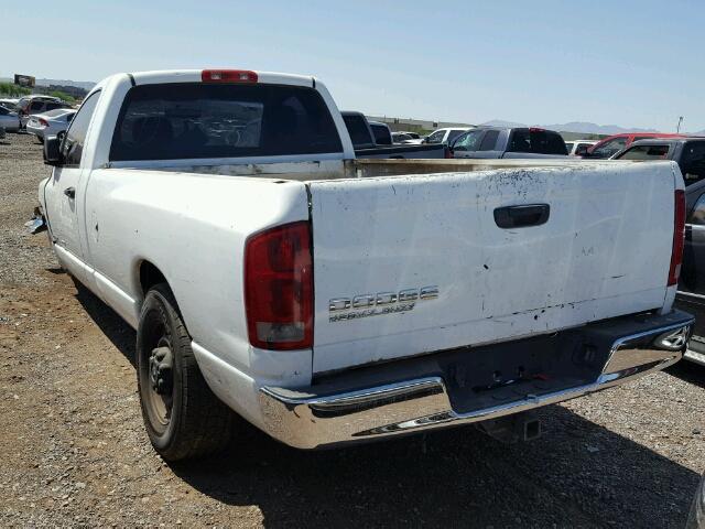 3D7KA26D34G110074 - 2004 DODGE RAM 2500 S WHITE photo 3