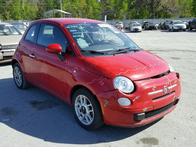 3C3CFFAR3FT667298 - 2015 FIAT 500 POP RED photo 1