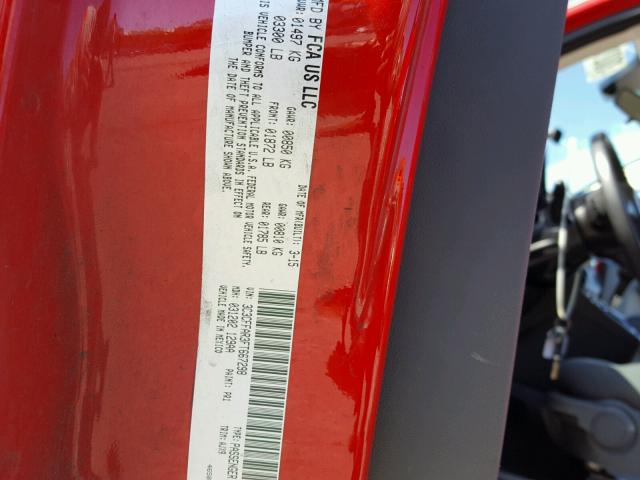 3C3CFFAR3FT667298 - 2015 FIAT 500 POP RED photo 10