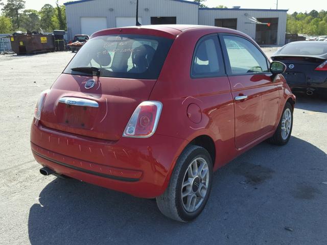 3C3CFFAR3FT667298 - 2015 FIAT 500 POP RED photo 4