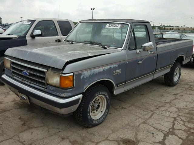 1FTEF15NXMLA77350 - 1991 FORD F150 GRAY photo 2