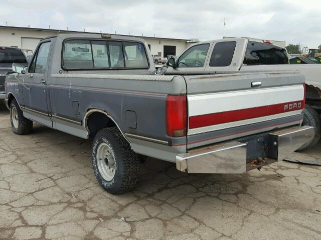 1FTEF15NXMLA77350 - 1991 FORD F150 GRAY photo 3