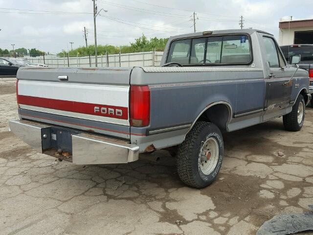 1FTEF15NXMLA77350 - 1991 FORD F150 GRAY photo 4