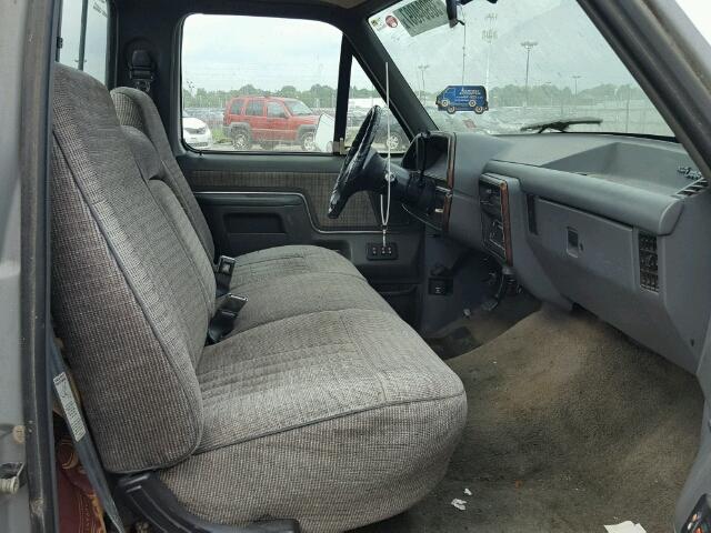 1FTEF15NXMLA77350 - 1991 FORD F150 GRAY photo 5