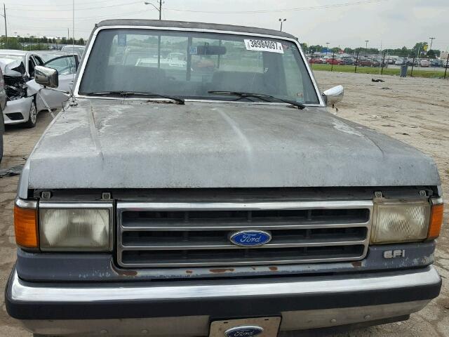 1FTEF15NXMLA77350 - 1991 FORD F150 GRAY photo 9