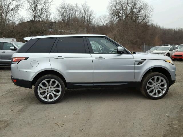 SALWR2KF9GA561579 - 2016 LAND ROVER RANGE ROVE SILVER photo 9