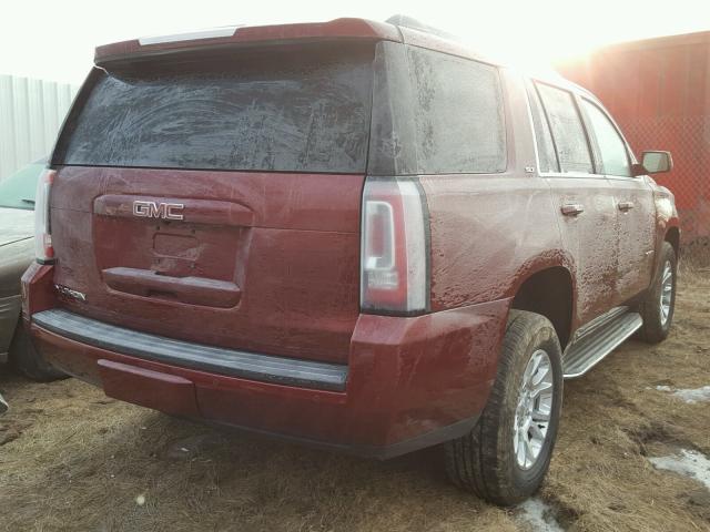 1GKS2BKC9GR161754 - 2016 GMC YUKON SLT MAROON photo 4