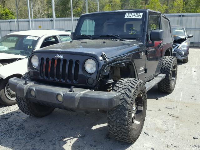 1J4FA54177L187425 - 2007 JEEP WRANGLER S BLACK photo 2