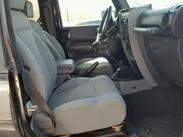 1J4FA54177L187425 - 2007 JEEP WRANGLER S BLACK photo 5