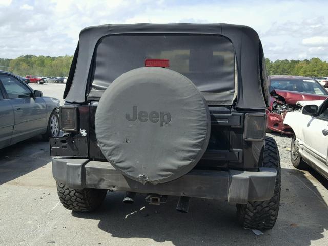 1J4FA54177L187425 - 2007 JEEP WRANGLER S BLACK photo 9