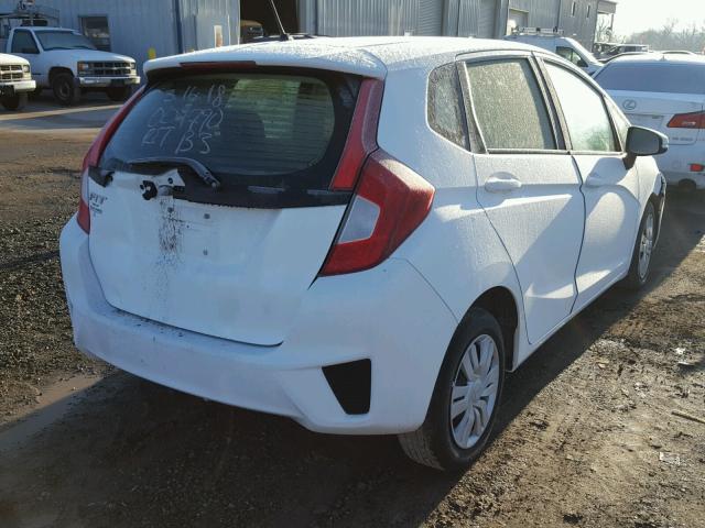 JHMGK5H56GX005967 - 2016 HONDA FIT LX WHITE photo 4