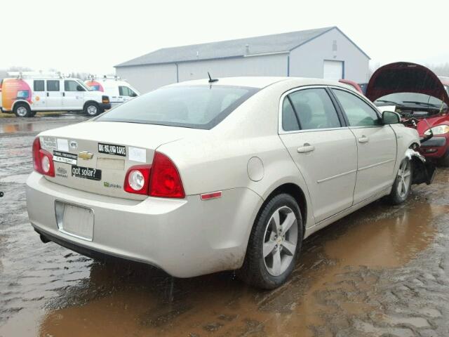 1G1ZF57589F200261 - 2009 CHEVROLET MALIBU HYB BEIGE photo 4