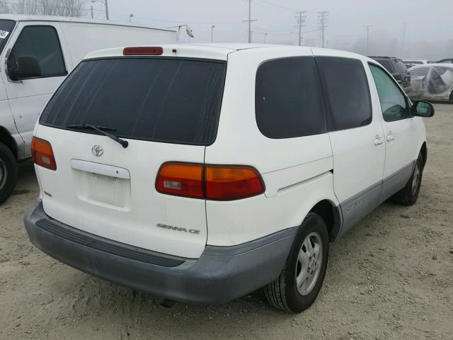 4T3ZF19C3XU102200 - 1999 TOYOTA SIENNA CE WHITE photo 4