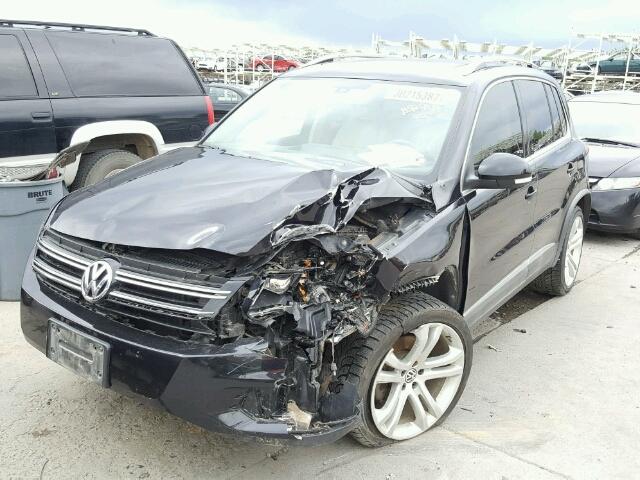 WVGBV7AXXCW604490 - 2012 VOLKSWAGEN TIGUAN S BLACK photo 2