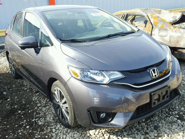 3HGGK5H85FM717453 - 2015 HONDA FIT EX GRAY photo 1