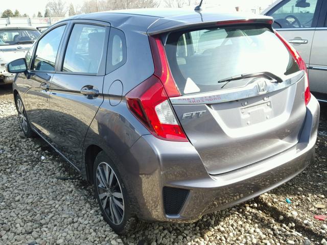 3HGGK5H85FM717453 - 2015 HONDA FIT EX GRAY photo 3