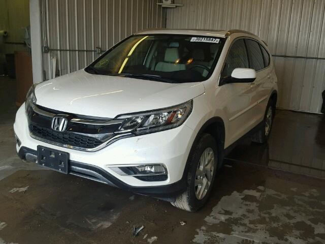 5J6RM4H74FL034934 - 2015 HONDA CR-V EX-L WHITE photo 2