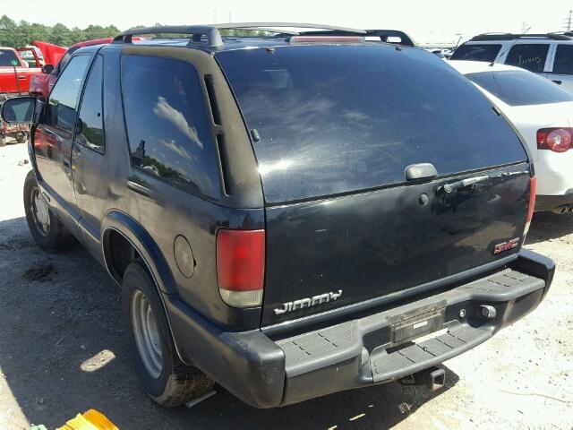 1GKCS18W91K176822 - 2001 GMC JIMMY BLACK photo 3