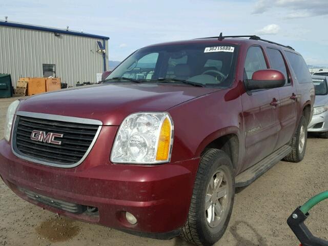 1GKFK16367J267034 - 2007 GMC YUKON XL K MAROON photo 2