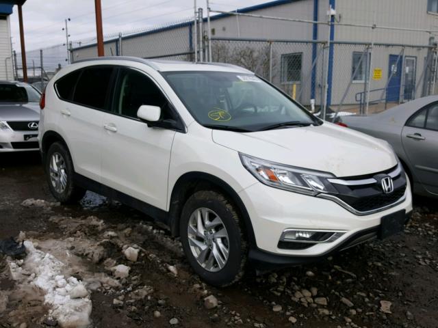 5J6RM4H75FL099579 - 2015 HONDA CR-V EXL WHITE photo 1