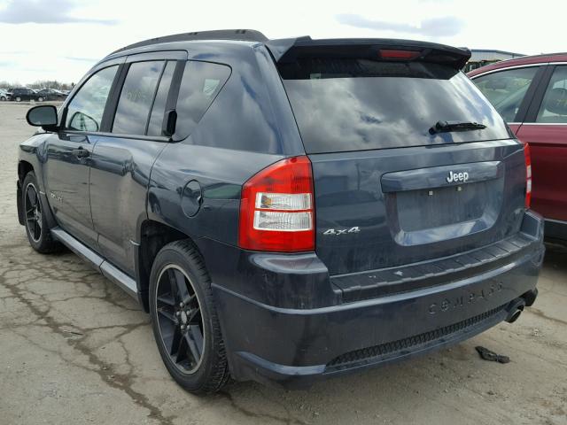 1J8FF47W67D362288 - 2007 JEEP COMPASS BLUE photo 3