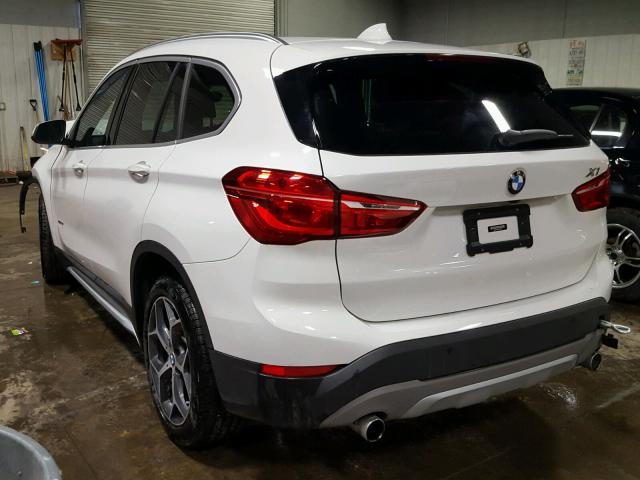 WBXHT3C30H5F82834 - 2017 BMW X1 XDRIVE2 WHITE photo 3