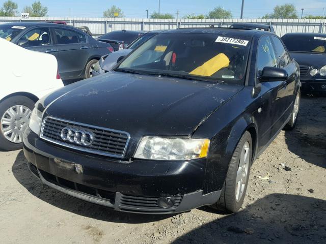 WAULC68E73A110224 - 2003 AUDI A4 1.8T QU BLACK photo 2