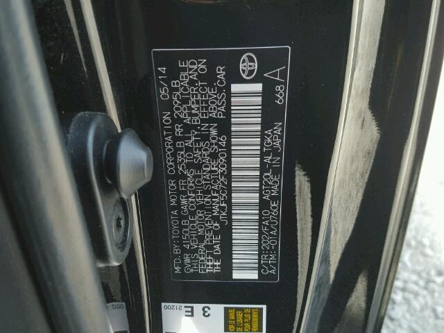 JTKJF5C72F3090146 - 2015 TOYOTA SCION TC 黑色 照片 10