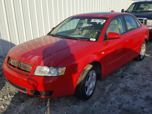 WAUJC68E14A163977 - 2004 AUDI A4 1.8T RED photo 2