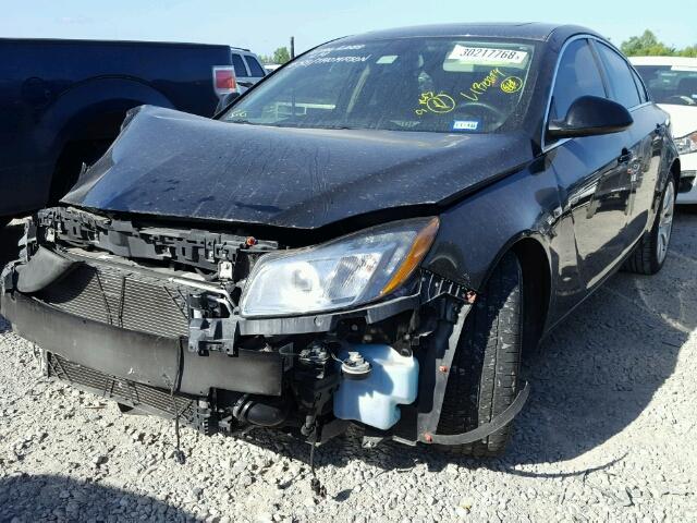 2G4G15GV6B9194287 - 2011 BUICK REGAL CXL BLACK photo 2