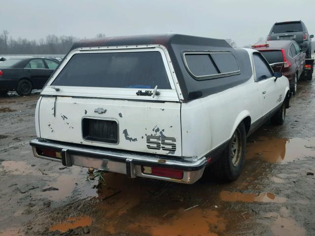 1GCCW80H9CR131556 - 1982 CHEVROLET EL CAMINO WHITE photo 4