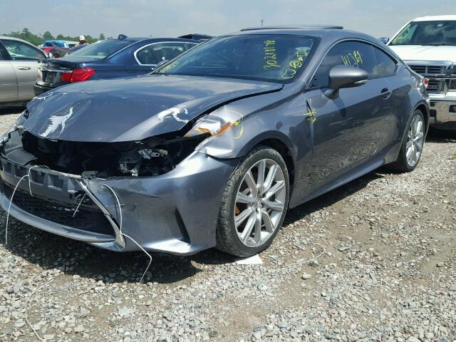 JTHHE5BC5F5001907 - 2015 LEXUS RC 350 GRAY photo 2