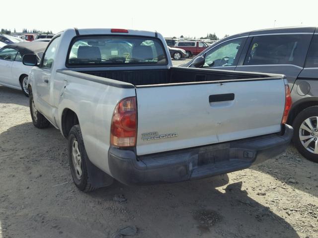 5TENX22N56Z166951 - 2006 TOYOTA TACOMA SILVER photo 3