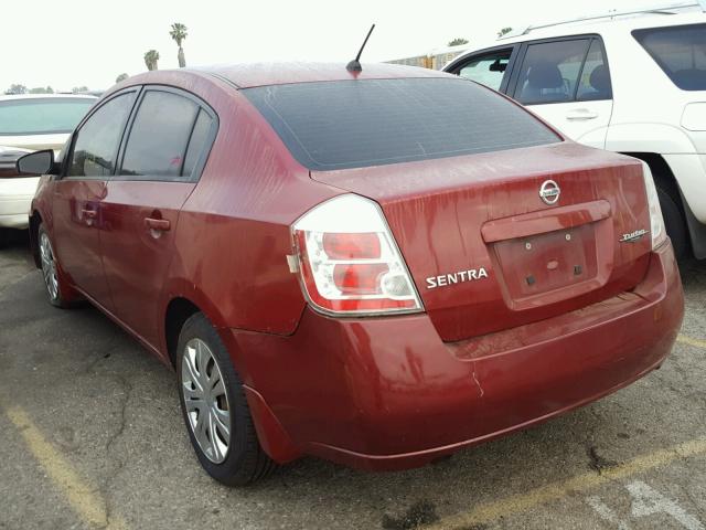 3N1AB61E28L736287 - 2008 NISSAN SENTRA 2.0 BURGUNDY photo 3