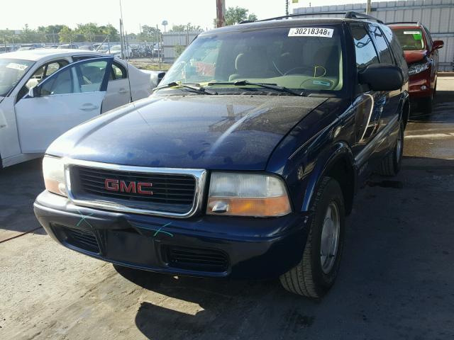 1GKCS13W0Y2127364 - 2000 GMC JIMMY BLUE photo 2