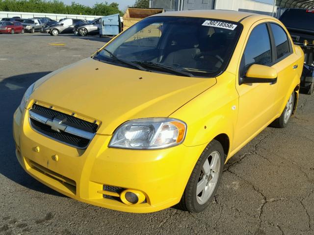 KL1TG56698B192284 - 2008 CHEVROLET AVEO LT YELLOW photo 2