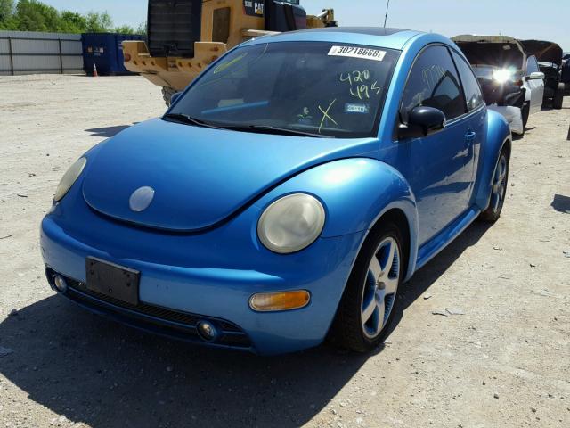 3VWGK31CX4M420495 - 2004 VOLKSWAGEN NEW BEETLE 青绿色 照片 2