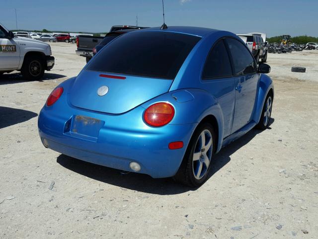 3VWGK31CX4M420495 - 2004 VOLKSWAGEN NEW BEETLE TURQUOISE photo 4