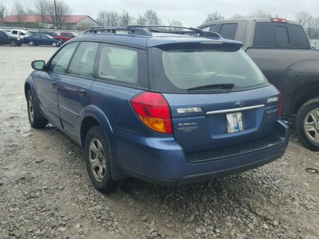 4S4BP61C376302546 - 2007 SUBARU LEGACY OUT BLUE photo 3