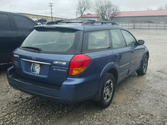 4S4BP61C376302546 - 2007 SUBARU LEGACY OUT BLUE photo 4