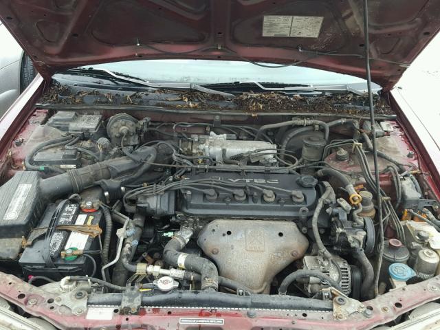 1HGCD5667RA068797 - 1994 HONDA ACCORD EX BURGUNDY photo 7